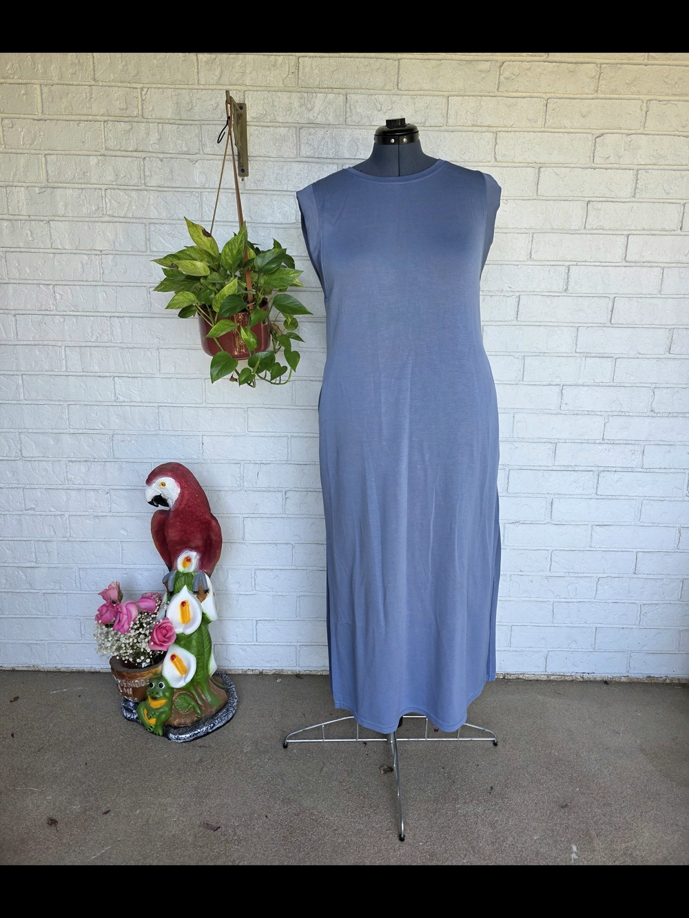 Glecerelle  Blue Maxi Dress -Blue